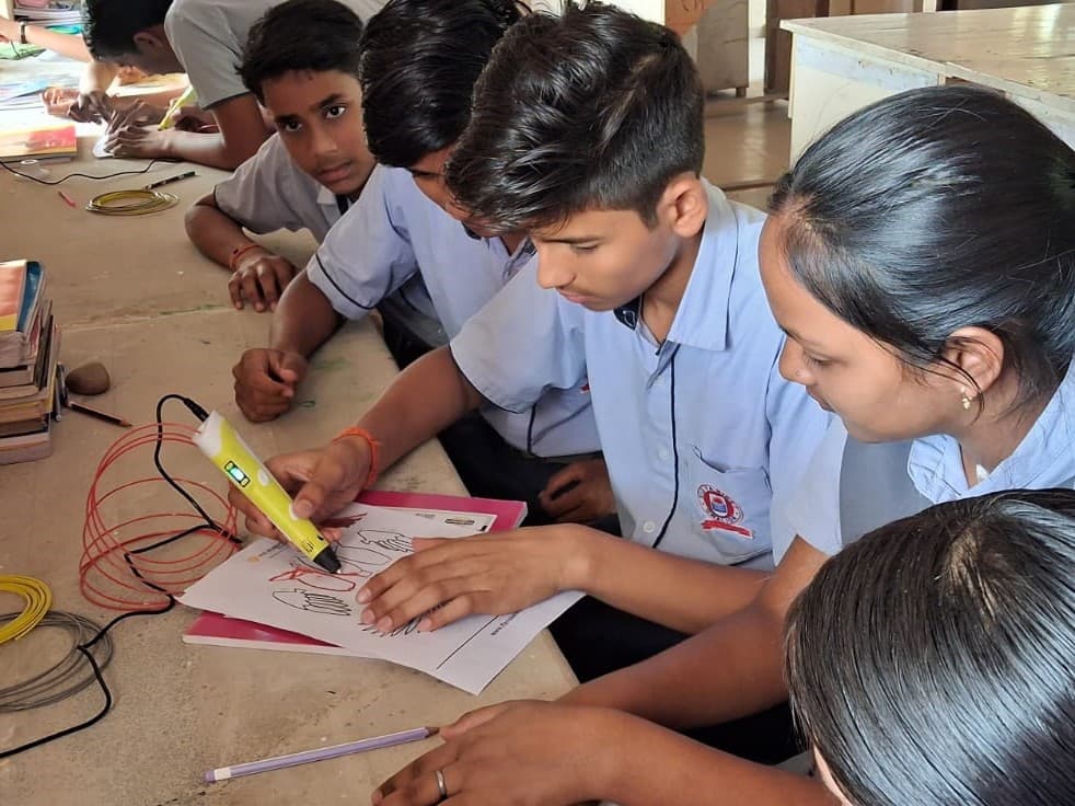 Vidya Niketan students learning through hands-on robotics